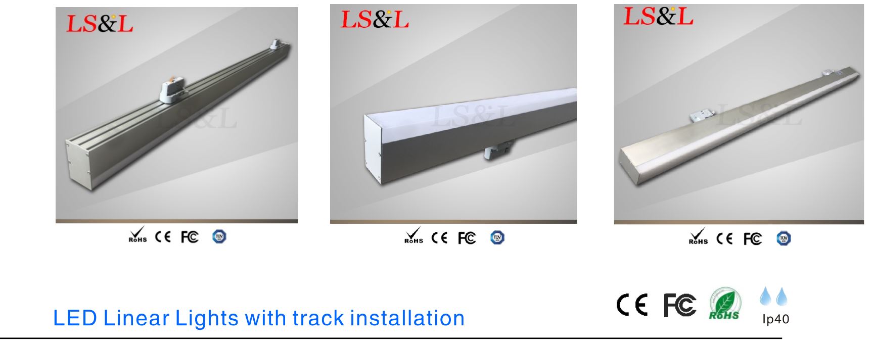 led lineární světla s funkcí sledování